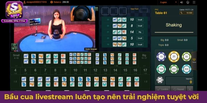 Bầu cua livestream luôn tạo nên trải nghiệm tuyệt vời