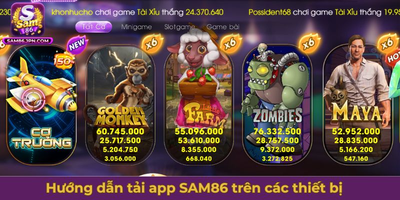 Hướng dẫn tải app SAM86 trên các thiết bị Android và iOS