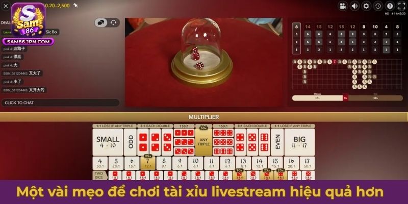 Một vài mẹo để chơi tài xỉu livestream hiệu quả hơn