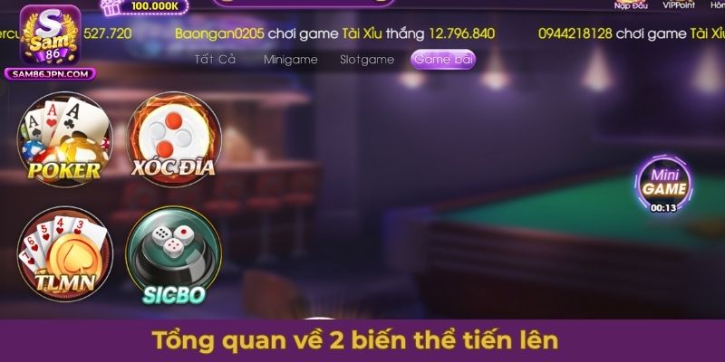 Tổng quan về 2 biến thể tiến lên miền Bắc so với miền Nam